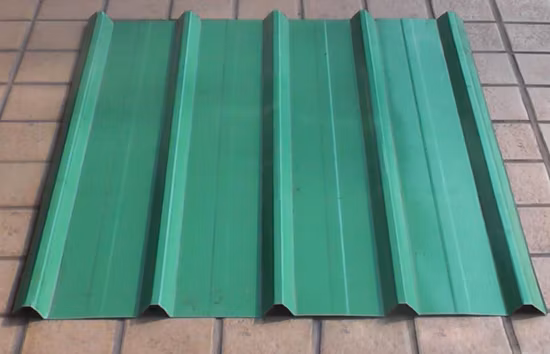 Feuille de toiture ondulée galvanisée prépeinte par tuile de toit en aluminium de zinc enduite par matériau de toit